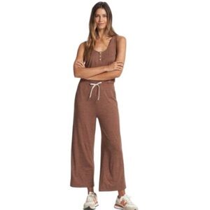 vuori falls jumpsuit medium brown heather